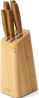 ECHTWERK Messer-Set Classic (Set, 6-tlg), aus hochwertigem Stahl, Messerblock aus Pakkaholz, Black-Edition Bild 2