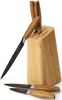 ECHTWERK Messer-Set Classic (Set, 6-tlg), aus hochwertigem Stahl, Messerblock aus Pakkaholz, Black-Edition Bild 4