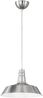 Retro LED Pendelleuchte Lampenschirm Metall Silber, Ø 36cm Bild 2