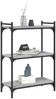 Bücherregal | Standregal 3 Böden Grau Sonoma 60x30x86 cm Holzwerkstoff Bild 3
