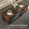 2er-Set Couchtisch/Satztisch 90 x 48 x 42 cm, MDF in Rustikalbraun mit Metallgestell Bild 5