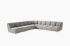 KAWOLA Modulsofa LAYLA Ecksofa 5 Module Velvet taupe 74 x 305 x 305 cm Bild 3