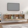 vidaXL Wandschränke 2 Stk. Sonoma-Eiche 80x35x36,5 cm Holzwerkstoff 3115646 Bild 3
