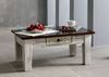 Couchtisch Mango / Akazie 90x60x40 weiß gewachst CASTLE-ANTIK #247 Bild 5
