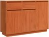 vidaXL Sideboard Wachsbraun 110 x 34 x 75 cm Massives Kiefernholz 869889 Bild 2