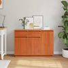 vidaXL Sideboard Wachsbraun 110 x 34 x 75 cm Massives Kiefernholz 869889 Bild 4