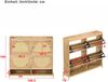 Schuhschrank 108,5 x 24 x 100 cm aus MDF in Holzoptik mit Metallgestell & Ablage Bild 4
