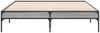 vidaXL Bettgestell Grau Sonoma 135x190 cm Holzwerkstoff und Metall 845044 Bild 4
