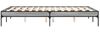 vidaXL Bettgestell Grau Sonoma 135x190 cm Holzwerkstoff und Metall 845044 Bild 5