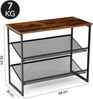 Brixy Schuhregal - Industrie - Holz - Metall - 64x30x52cm - Vintage - Schuhschrank - Braun/Schwarz, blacks, 30 x 64 x 52 cm Bild 5