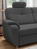 Ecksofa >Elli< in 3609 Mango anthrazit, Mikrofaser - 264x92x180cm (BxHxT) Bild 4