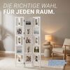 3 fach Paravent Raumteiler Holz Trennwand in weiß whitewash Foto Fotowand Bild 4