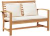 vidaXL Bank Braun und Creme 110 x 66 x 76 cm Massivholz Teak 42006404 Bild 2