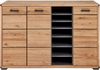 Linea Natura 'GENUA II' XL-Schuhkommode, Massivholz Eiche Artisan wildeiche, 160 x 107 x 41 cm, mit Softclose Bild 3