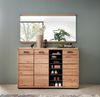 Linea Natura 'GENUA II' XL-Schuhkommode, Massivholz Eiche Artisan wildeiche, 160 x 107 x 41 cm, mit Softclose Bild 2