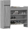 vidaXL Schuhschrank Grau Sonoma 100,5x28x100 cm Holzwerkstoff 840427 Bild 4