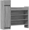 vidaXL Schuhschrank Grau Sonoma 100,5x28x100 cm Holzwerkstoff 840427 Bild 2
