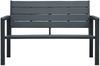 vidaXL Gartenbank 120 cm HDPE Grau Holz-Optik 47874 Bild 2