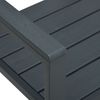 vidaXL Gartenbank 120 cm HDPE Grau Holz-Optik 47874 Bild 5