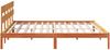 vidaXL Bettgestell mit Kopfteil Braun 200 x 200 cm Massivholz Kiefer 872151 Bild 5
