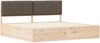 vidaXL Bettgestell mit gepolstertem Kopfteil Taupe 200 x 200 cm 3398212 Bild 4