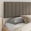 vidaXL Bettgestell mit gepolstertem Kopfteil Taupe 200 x 200 cm 3398212 Bild 3