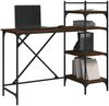 vidaXL Computertisch mit Regal Braun Eiche-Optik 120x47x109 cm 836217 Bild 3