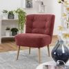 Sessel Kamle Bezug Flachgewebe Buche natur / rot 21645 Bild 2