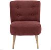 Sessel Kamle Bezug Flachgewebe Buche natur / rot 21645 Bild 3
