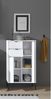 Badkommode >Lucera< in Weiß aus Weiß-MDF - 60x106x32cm (BxHxT) Bild 2