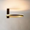 s.luce Ring Air LED Wand- & Deckenleuchte Ø 40cm rund indirekt Schwarz, Aluminium Bild 2