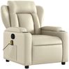 vidaXL Massagesessel mit Relaxfunktion, Kunstleder, Creme 3205597 Bild 3