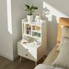 SoBuy FBT100-W Nachttisch, MDF, Melamin, Weiß, 43 x 81 x 36 cm Bild 4