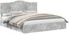 vidaXL Aufbewahrungsbett Beton Grau 200 x 200 cm Holzwerkstoff 3413474 Bild 2