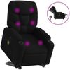 vidaXL Elektrischer Massagesessel mit Aufstehhilfe Schwarz Stoff 3204634 Bild 2