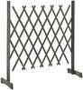 vidaXL Garten-Rankzaun Grau 120x90 cm Massivholz Tanne 314825 Bild 2