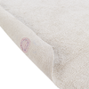 Teppich Baumwolle hellbeige ø 120 cm gepunktetes Muster Kurzflor DUREVI Bild 5