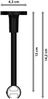 Innenlauf-Gardinenstangen-Set Sonette Luino 120 cm, 1-läufig, 20 mm Ø Schwarz Bild 2