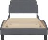 vidaXL Bettgestell "Dover" Dunkelgrau 80x200 cm Samt 373073 Bild 4