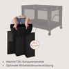 Lionelo Amelie Baby-Reisebett, ab Geburt bis 15 kg, klein, faltbar, weiche Faltmatratze, 100,5 x 70,5 cm, 2 Räder, seitlicher Einstieg, Reisetasche Bild 4