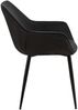 Esszimmerstuhl NIVER - Samt Schwarz 52x63x82 cm | Essstühle Esszimmerstühle Küchenstühle Wohnzimmerstühle Bild 5