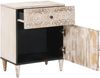 vidaXL Bettkasten mit Schubladen Weiß 50 x 33 x 60 cm Massivholz Mango 4018376 Bild 2