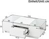 Couchtisch 105 x 50 x 35 cm, Weiß, mit Stauraum, Glasplatten & LED-Beleuchtung per Bluetooth Bild 4