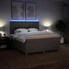 vidaXL Boxspringbett mit Matratze Taupe 180x200 cm Stoff 3294439 Bild 4