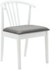 vidaXL Esszimmerstuhl 2 pcs Weiß und Grau Solides Gummiholz 42020397 Bild 4