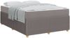 vidaXL Bettrahmen mit Matratze Taupe 160 x 200 cm Stoff 3398409 Bild 2