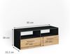 Lowboard Diego Anthrazit 190 x 38 cm Vicco Bild 3