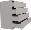 Kommode >Boulder< in Kreidegrau matt Lack BG - 119x87x45cm (BxHxT) Bild 5