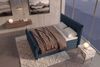 Boxspringbett Marbella - Jacquard - dunkelblau - 140x200 cm Bild 4