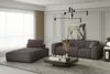 Chaiselongue Sezlong Liege CELES in Stoff Scala Taupe Bild 3
